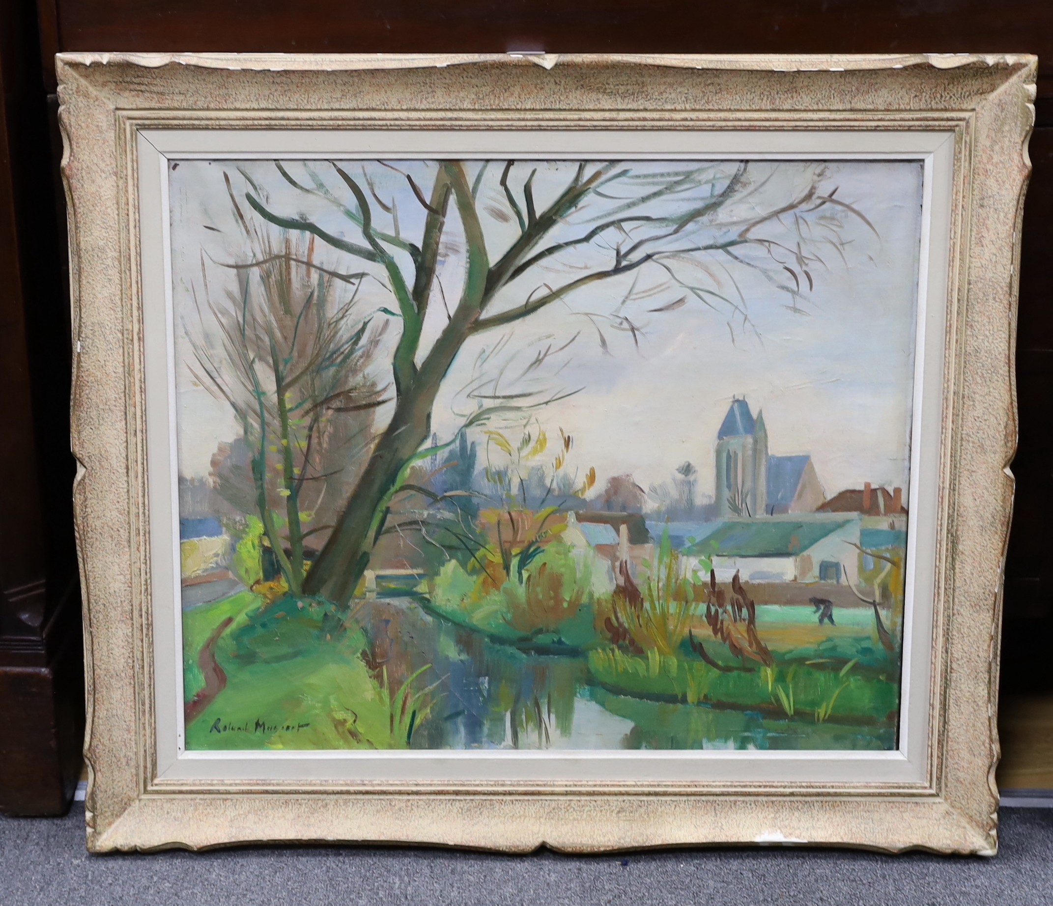 Busser, two watercolours, 'Cala Figuera, Mallorca', signed and dated 1958, 50 x 64cm